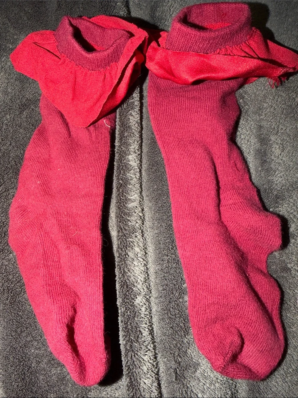 Posh Peanut Ruffle Knee-High Socks in Olive, Dusty Pink and Red - 3 Pack